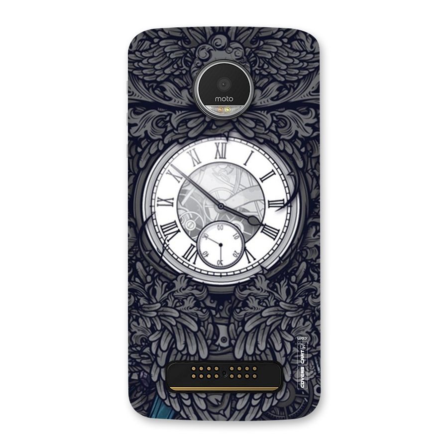 Artsy Wall Clock Back Case for Moto Z Play