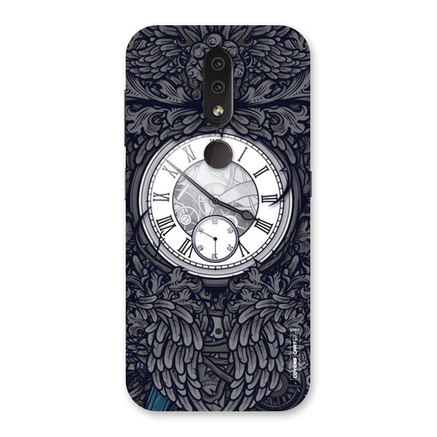 Artsy Wall Clock Back Case for Nokia 4.2