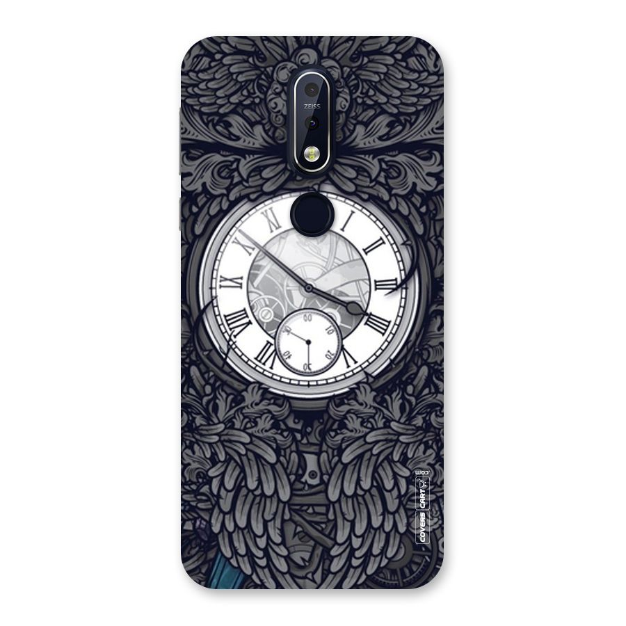 Artsy Wall Clock Back Case for Nokia 7.1