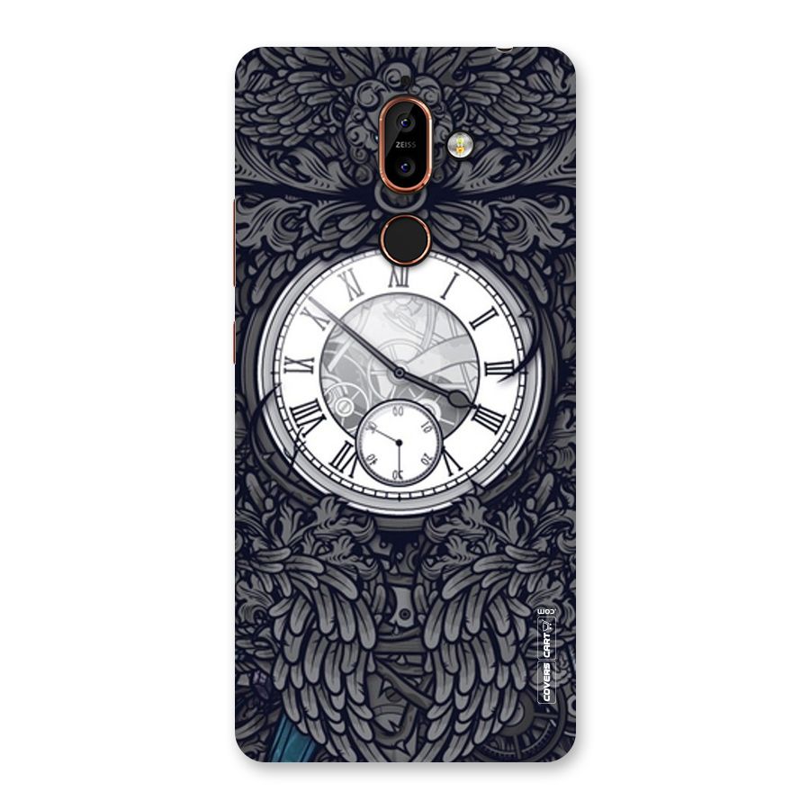 Artsy Wall Clock Back Case for Nokia 7 Plus