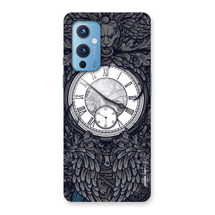 Artsy Wall Clock Back Case for OnePlus 9