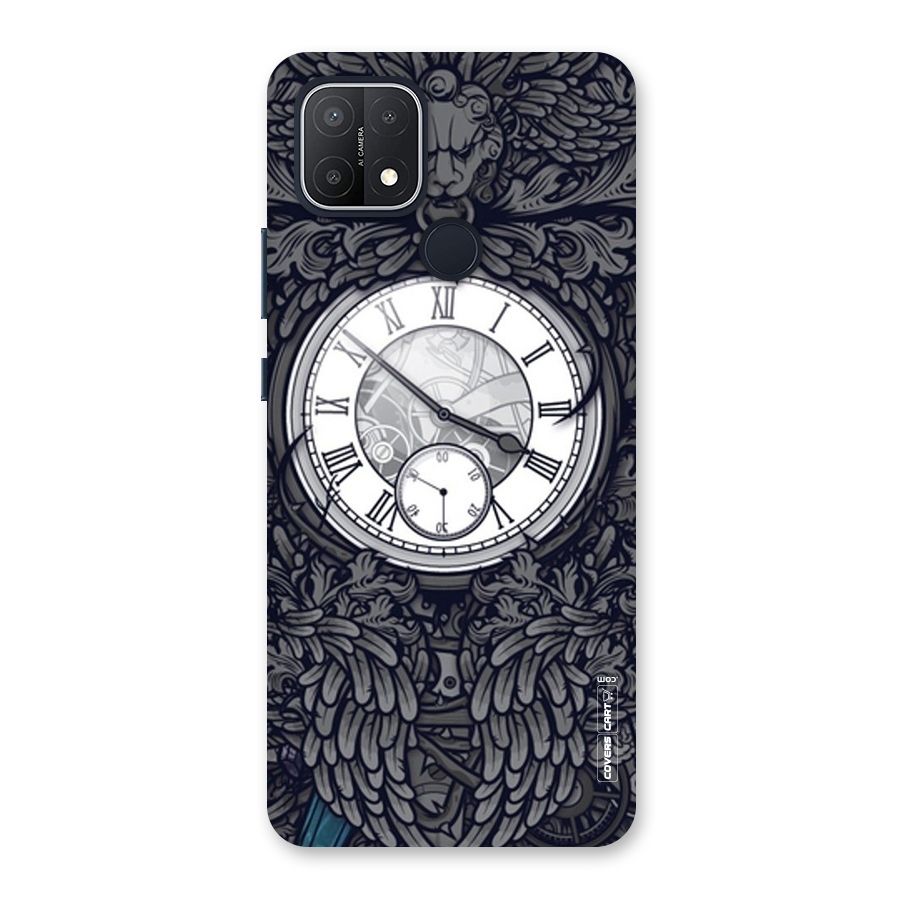 Artsy Wall Clock Back Case for Oppo A15s