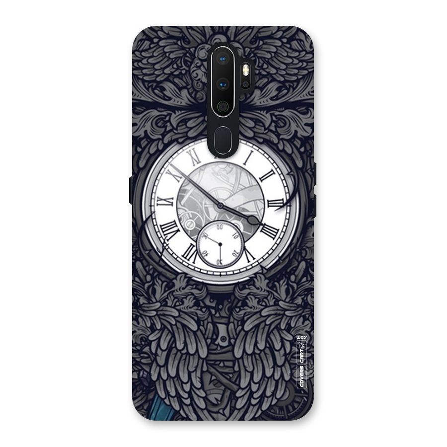 Artsy Wall Clock Back Case for Oppo A5 (2020)