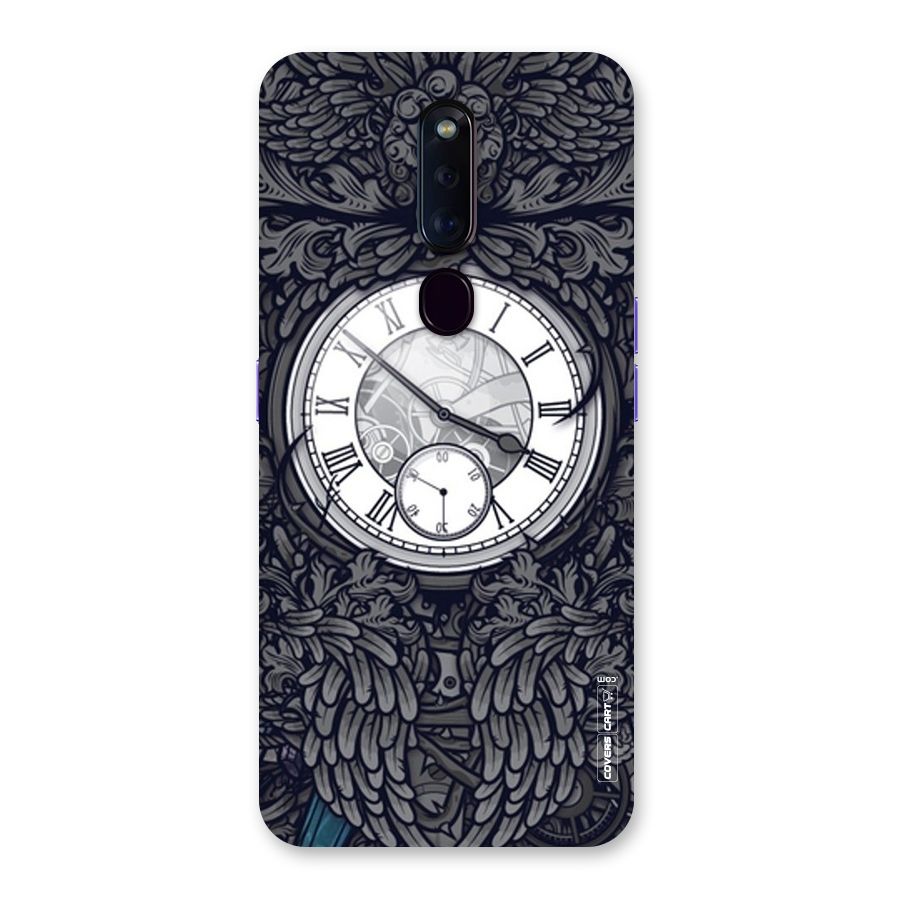 Artsy Wall Clock Back Case for Oppo F11 Pro