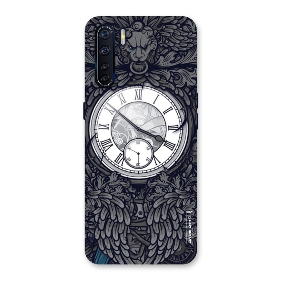 Artsy Wall Clock Back Case for Oppo F15