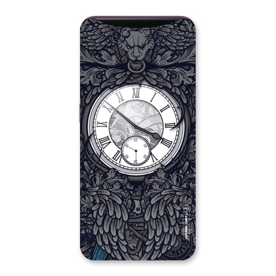 Artsy Wall Clock Back Case for Oppo Find X