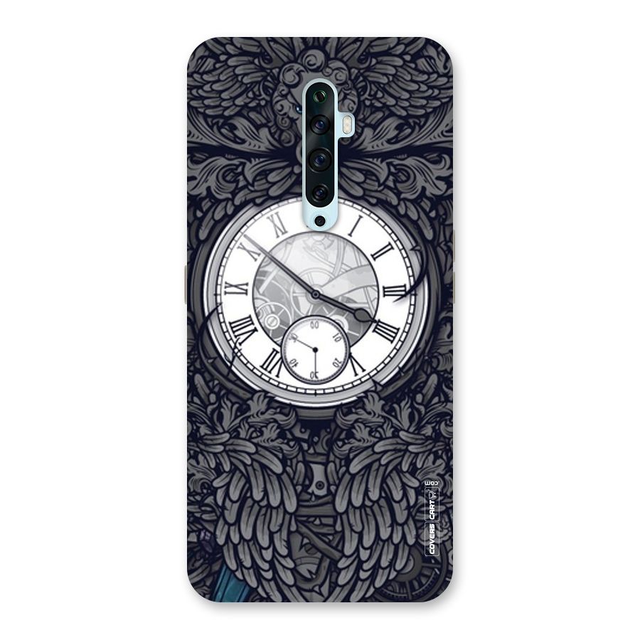 Artsy Wall Clock Back Case for Oppo Reno2 F