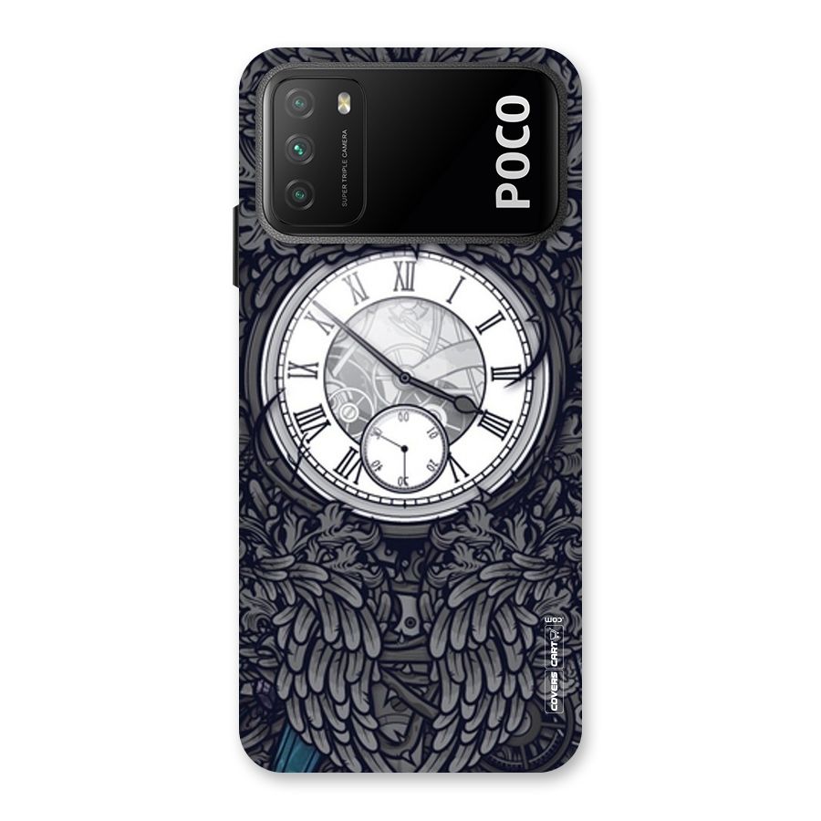 Artsy Wall Clock Back Case for Poco M3