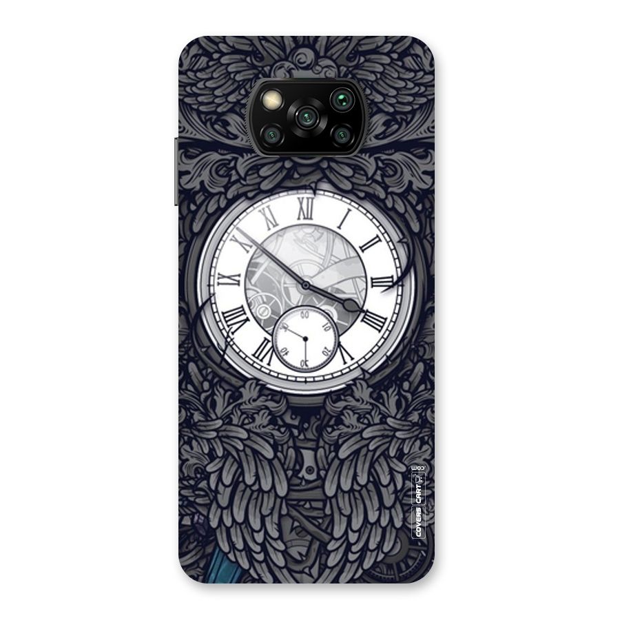 Artsy Wall Clock Back Case for Poco X3