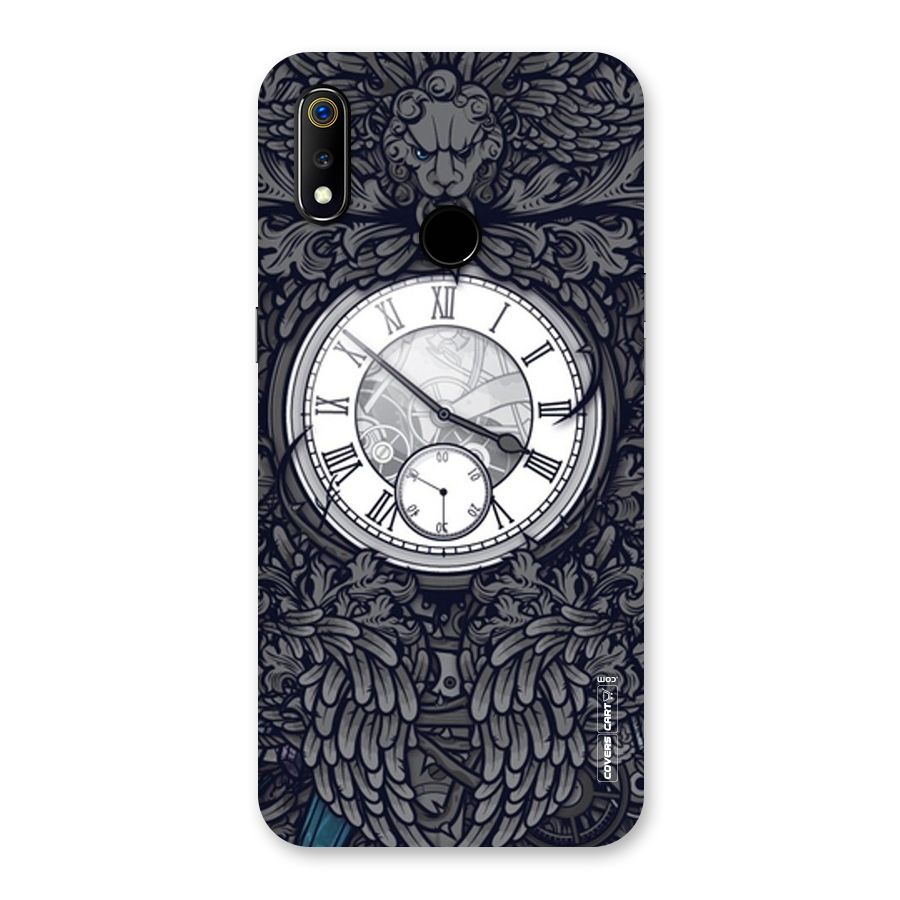 Artsy Wall Clock Back Case for Realme 3