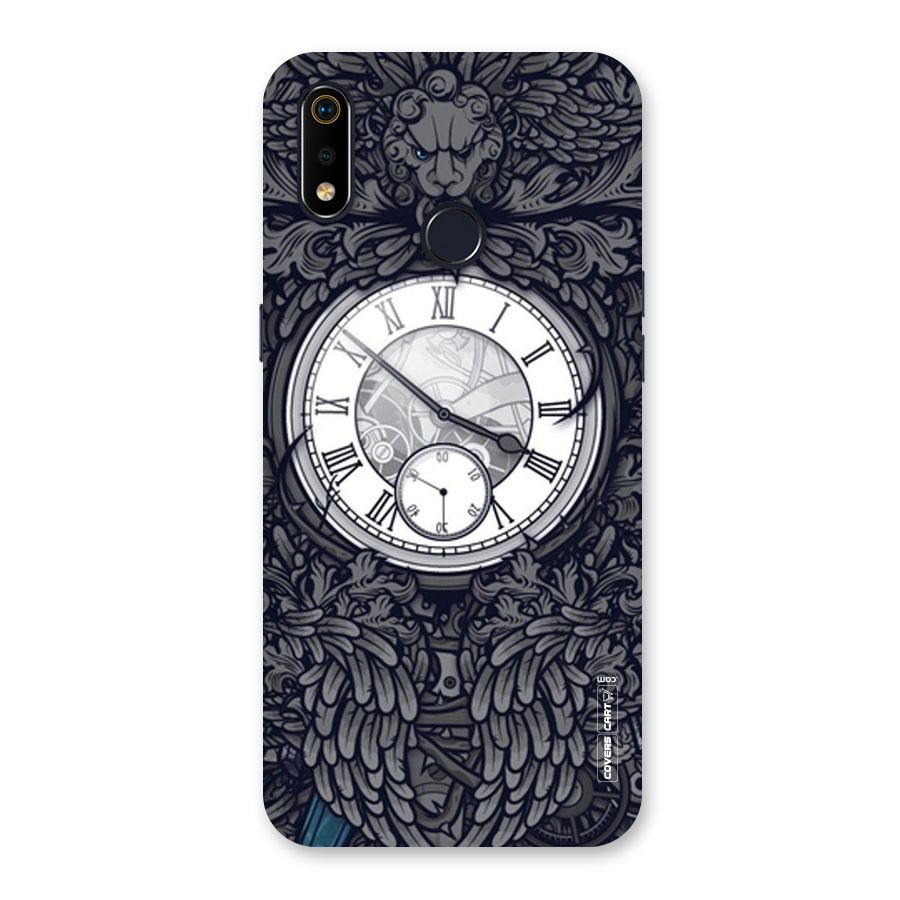 Artsy Wall Clock Back Case for Realme 3i