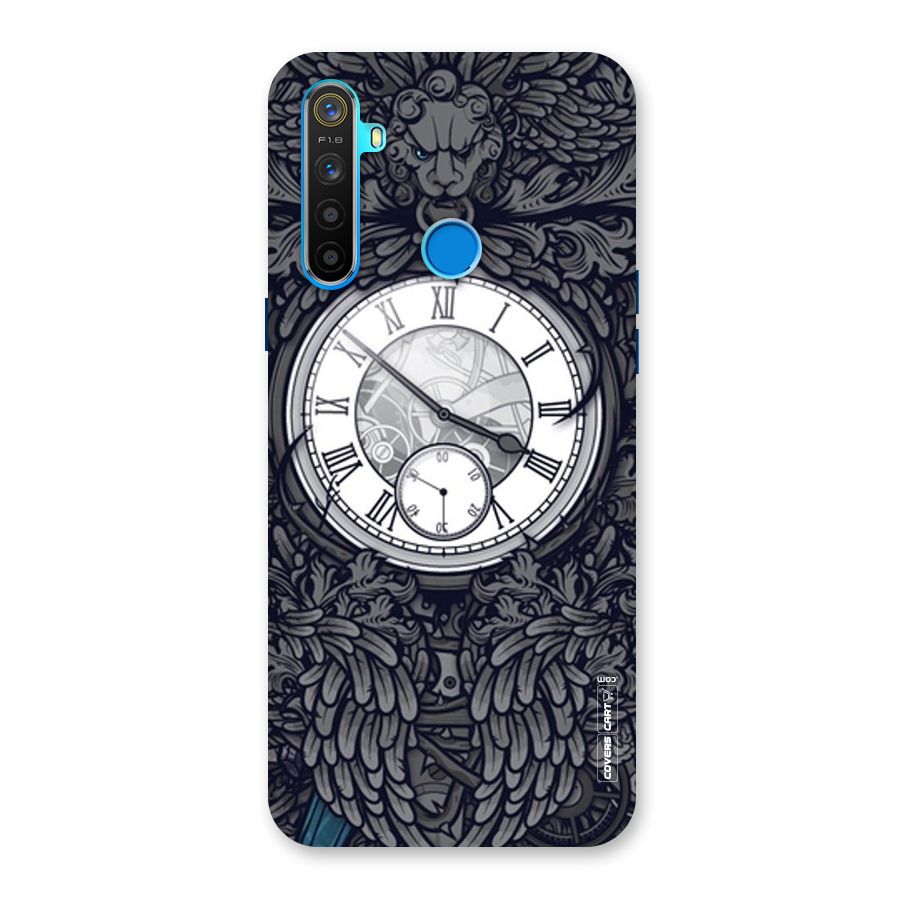 Artsy Wall Clock Back Case for Realme 5