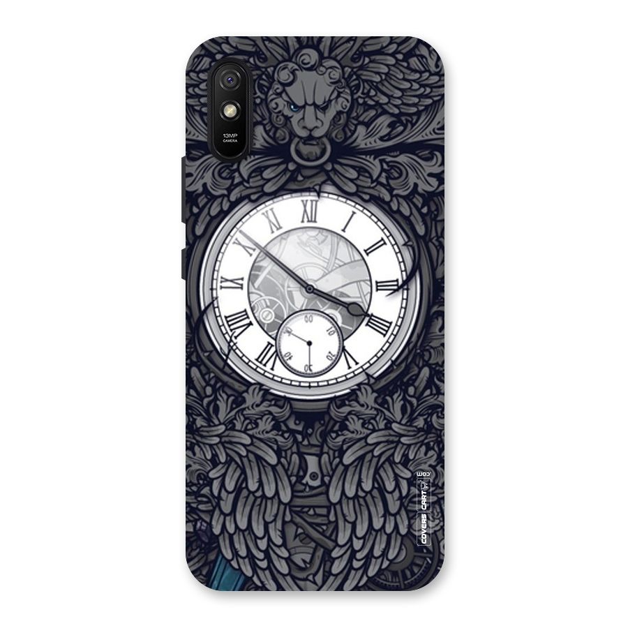 Artsy Wall Clock Back Case for Redmi 9A