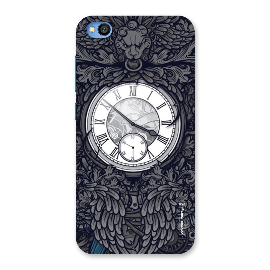 Artsy Wall Clock Back Case for Redmi Go