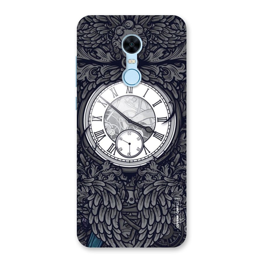 Artsy Wall Clock Back Case for Redmi Note 5