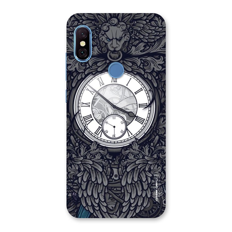 Artsy Wall Clock Back Case for Redmi Note 6 Pro