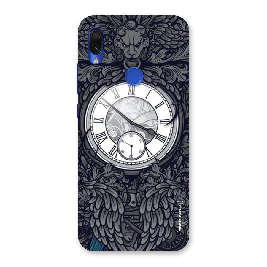 Artsy Wall Clock Back Case for Redmi Note 7S