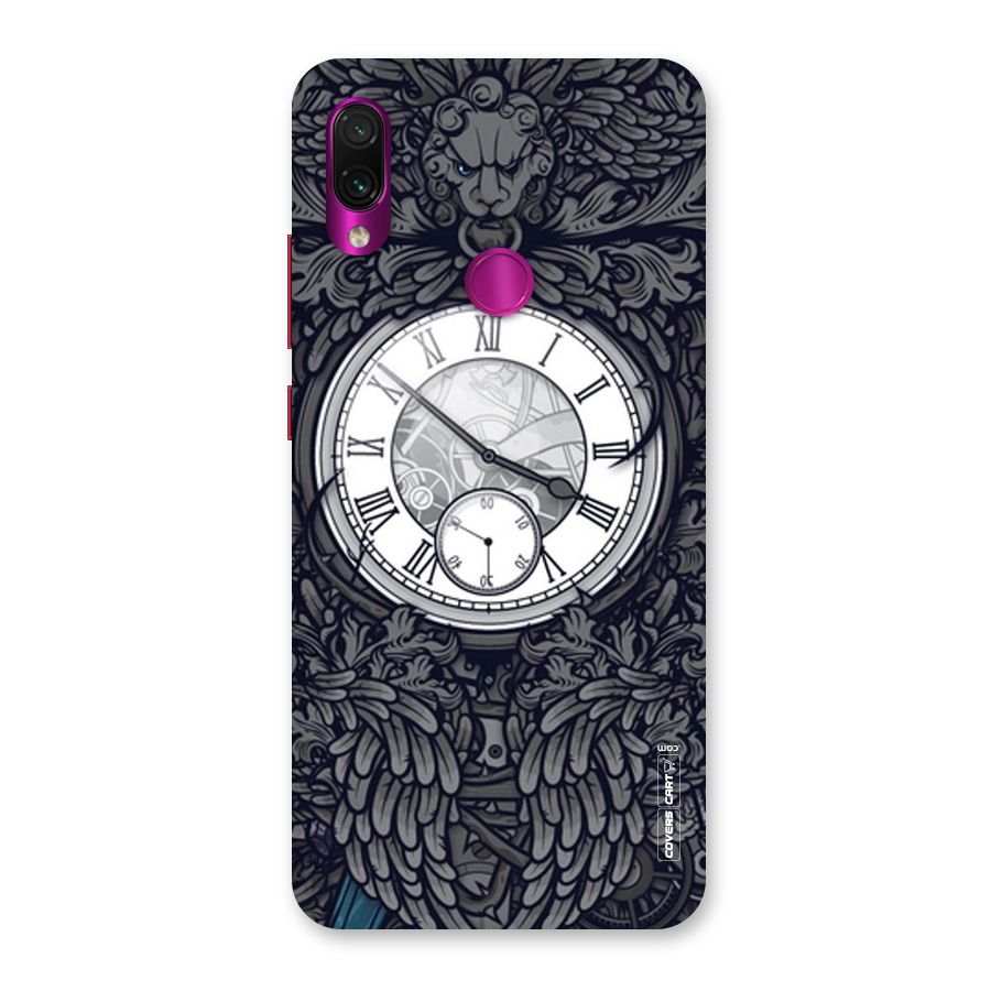 Artsy Wall Clock Back Case for Redmi Note 7 Pro