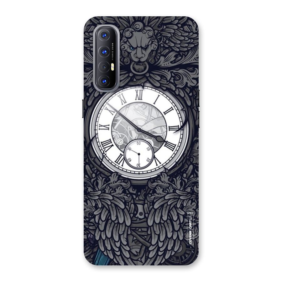 Artsy Wall Clock Back Case for Reno3 Pro
