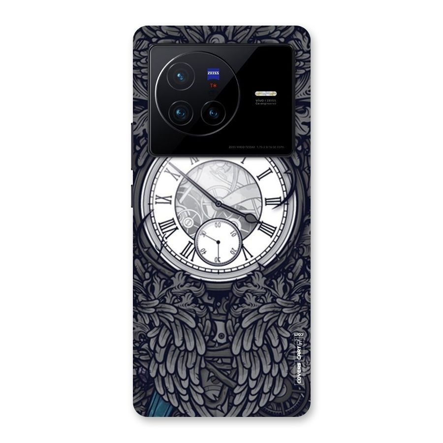 Artsy Wall Clock Back Case for Vivo X80