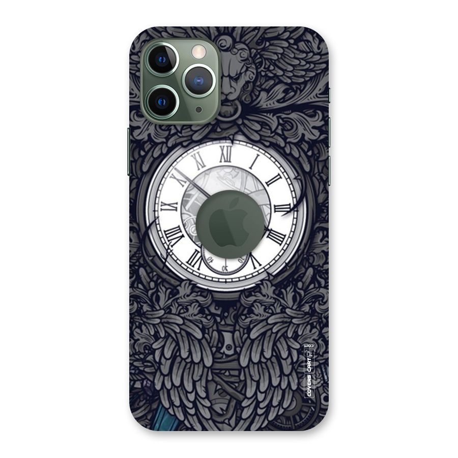 Artsy Wall Clock Back Case for iPhone 11 Pro Logo  Cut