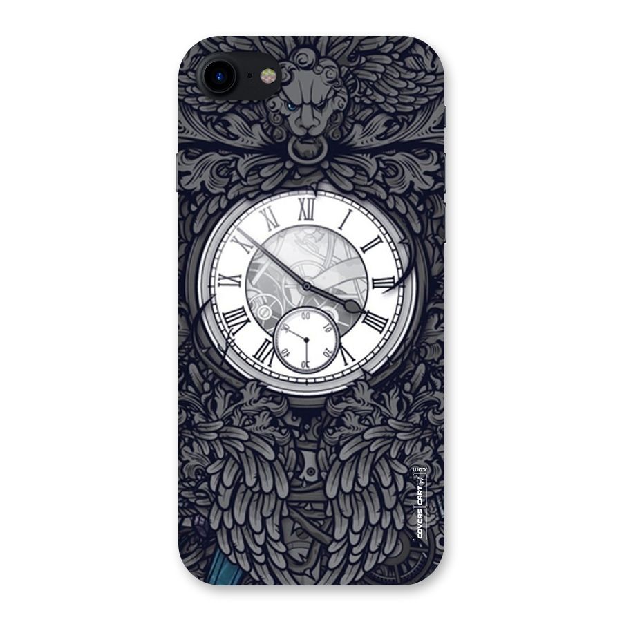 Artsy Wall Clock Back Case for iPhone SE 2020