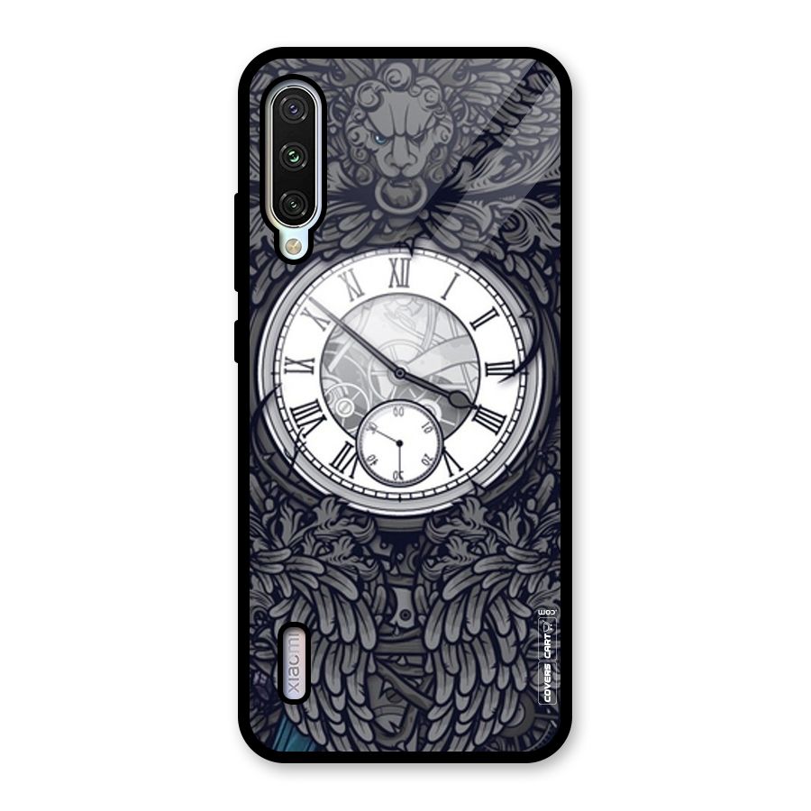 Artsy Wall Clock Glass Back Case for Mi A3
