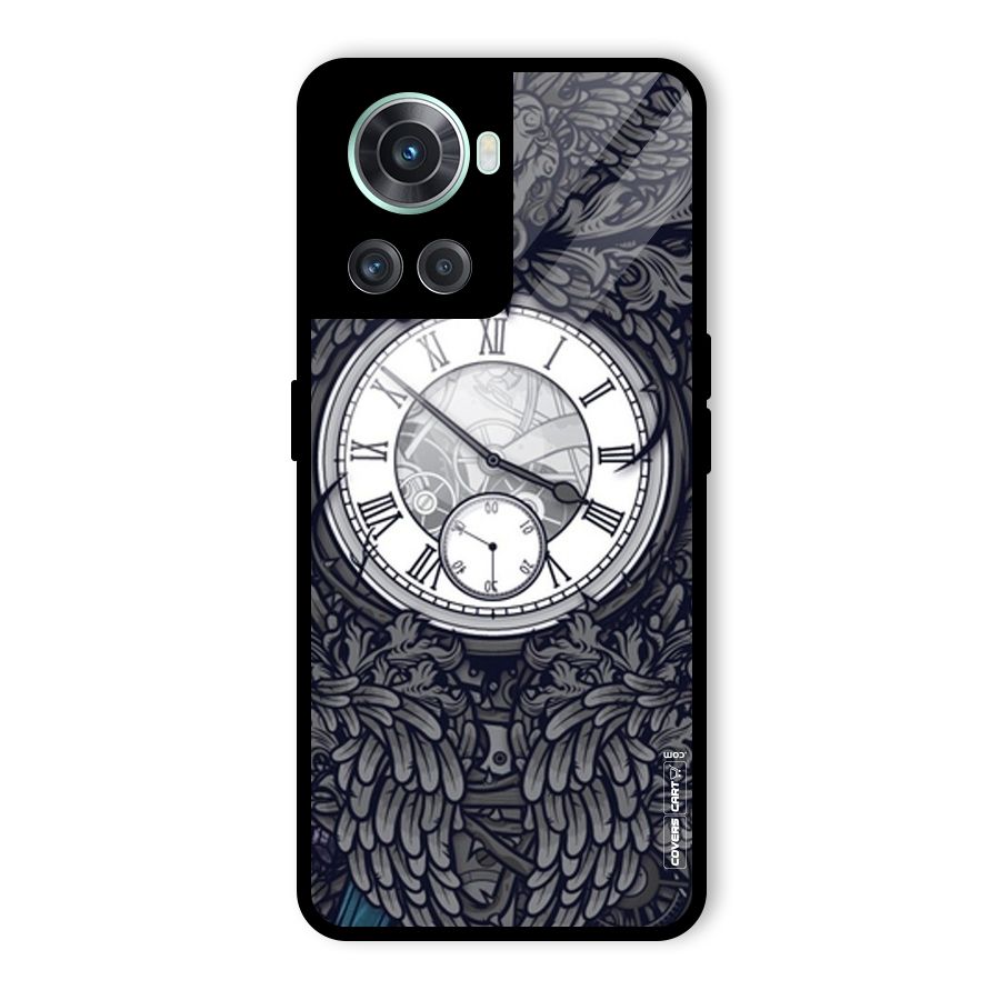Artsy Wall Clock Glass Back Case for OnePlus 10R