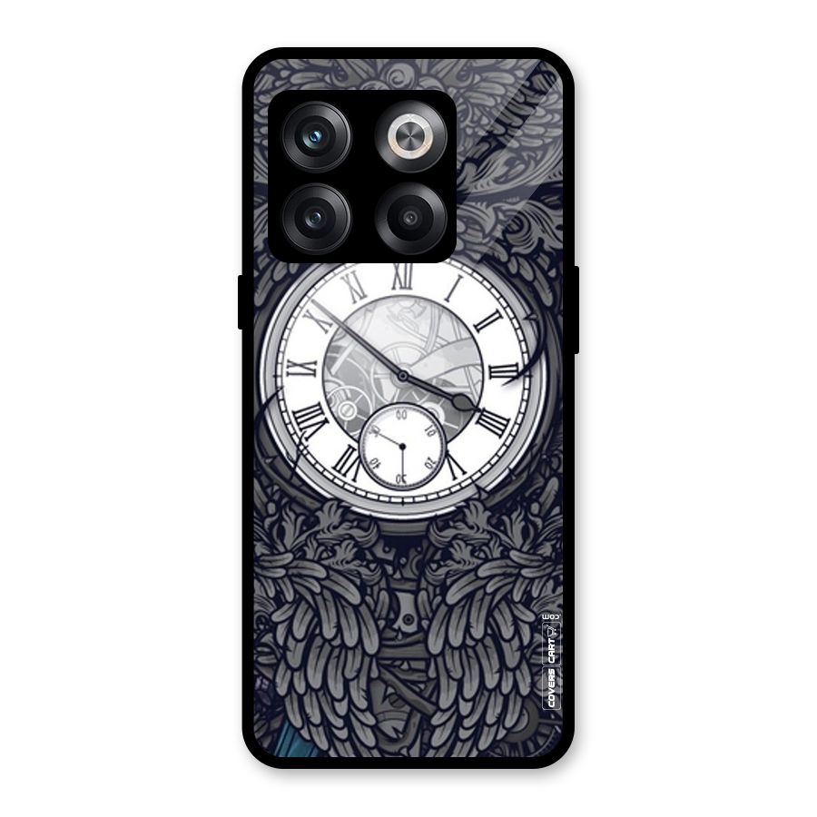 Artsy Wall Clock Glass Back Case for OnePlus 10T