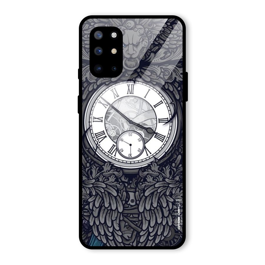 Artsy Wall Clock Glass Back Case for OnePlus 8T