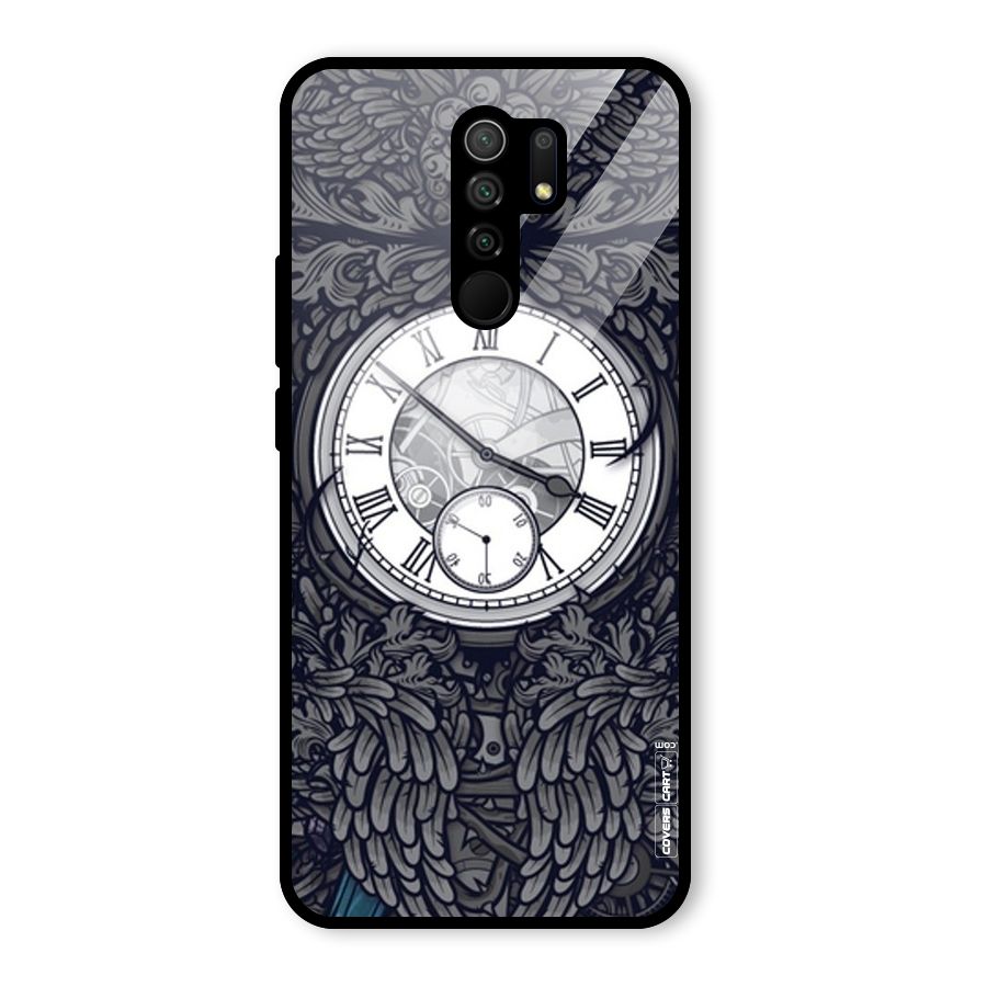 Artsy Wall Clock Glass Back Case for Poco M2
