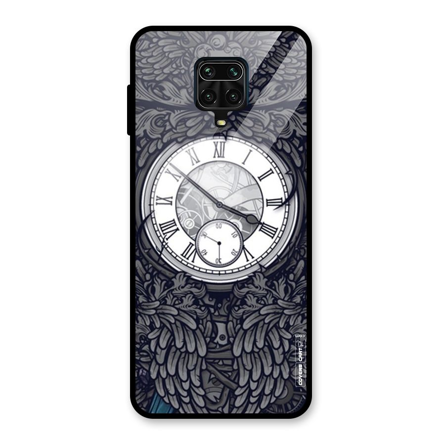 Artsy Wall Clock Glass Back Case for Poco M2 Pro