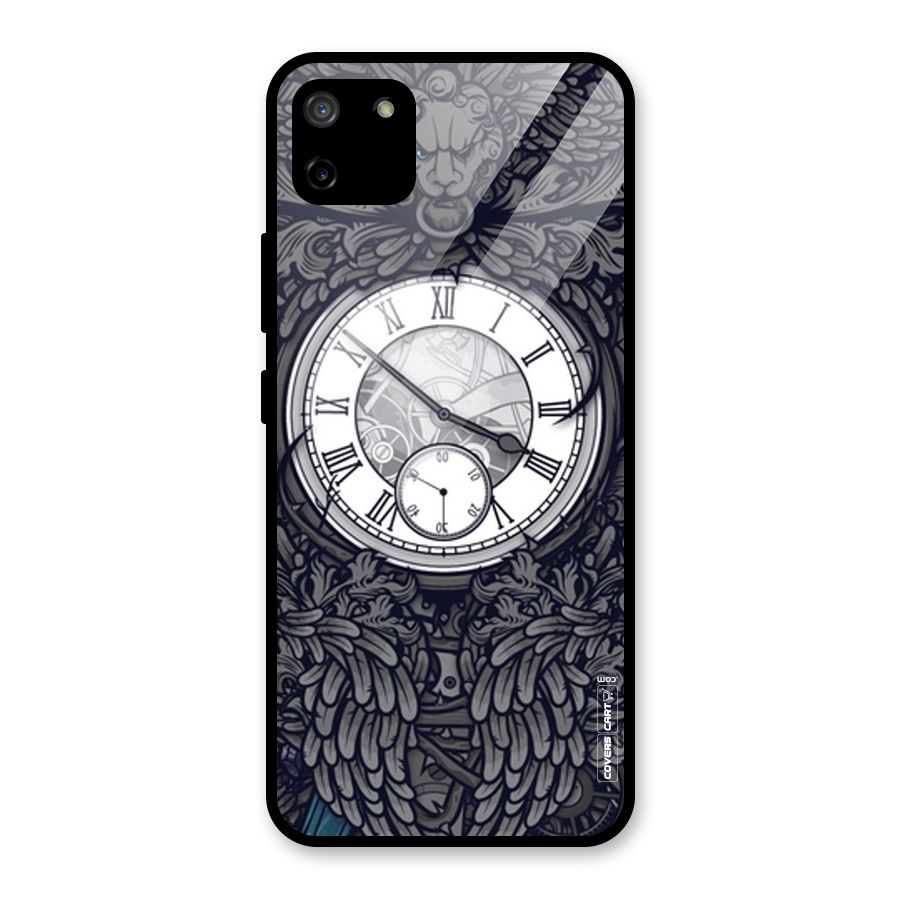 Artsy Wall Clock Glass Back Case for Realme C11