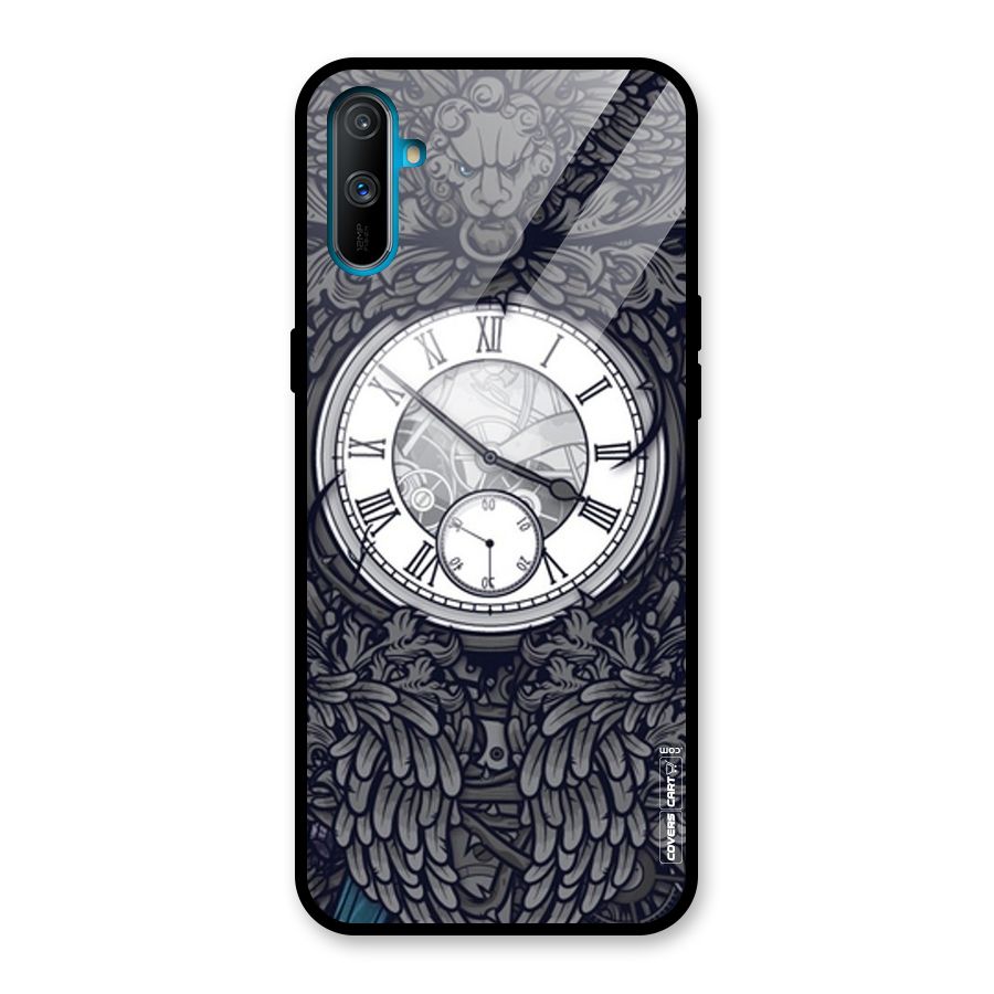 Artsy Wall Clock Glass Back Case for Realme C3