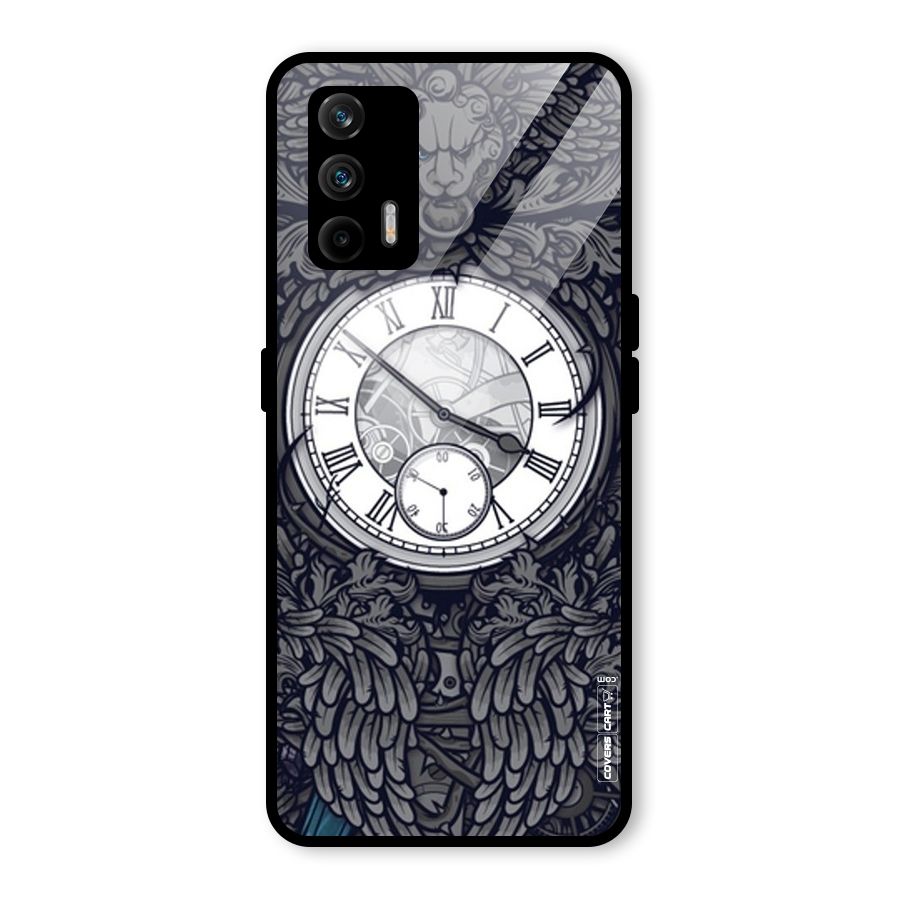 Artsy Wall Clock Glass Back Case for Realme GT 5G