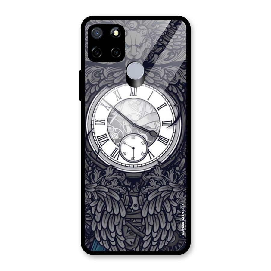 Artsy Wall Clock Glass Back Case for Realme Narzo 20
