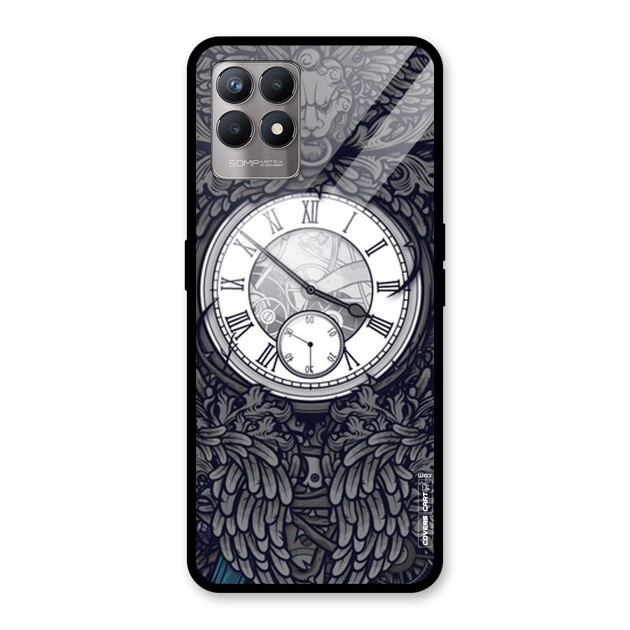 Artsy Wall Clock Glass Back Case for Realme Narzo 50