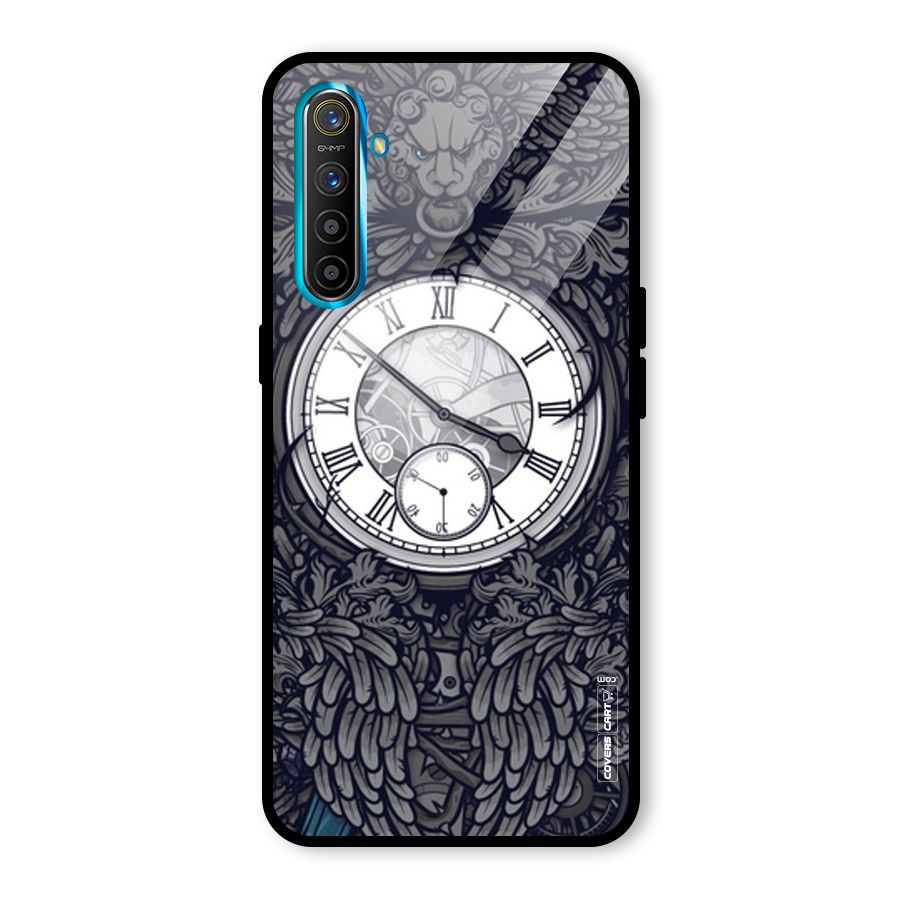 Artsy Wall Clock Glass Back Case for Realme X2