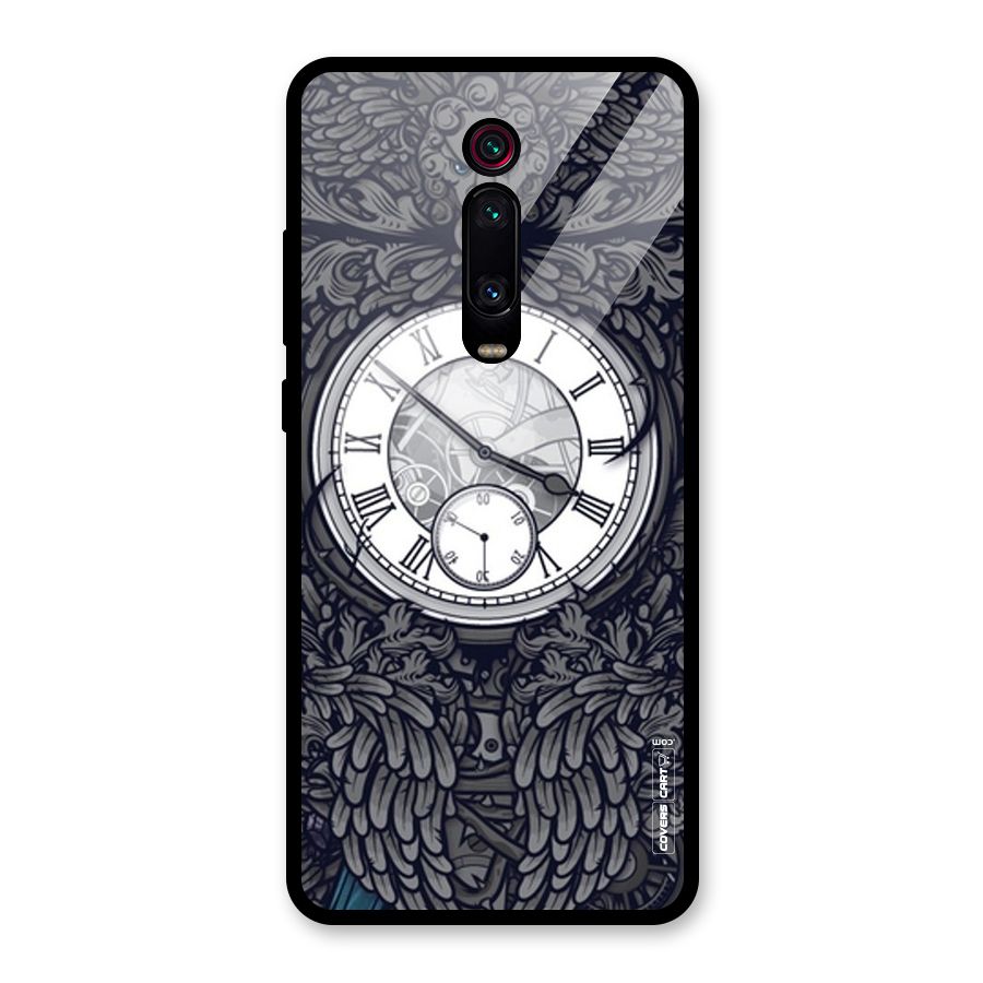 Artsy Wall Clock Glass Back Case for Redmi K20