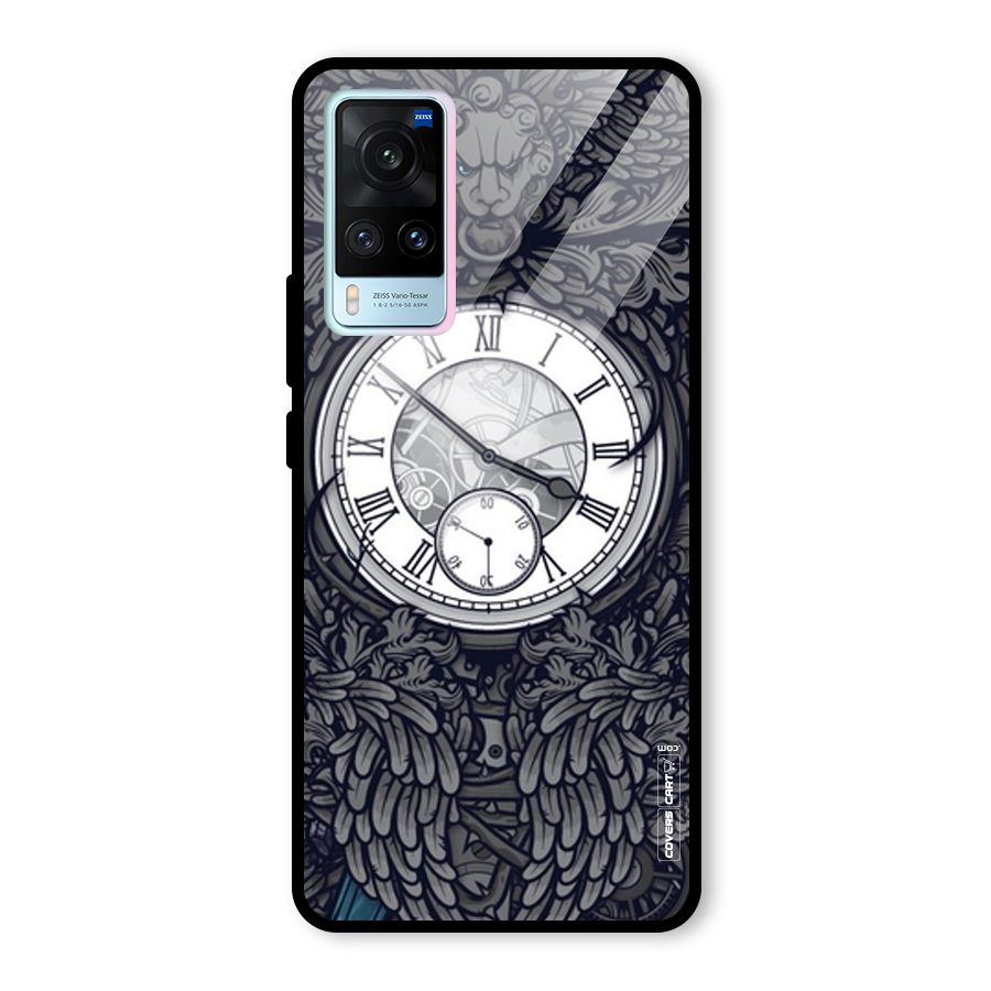 Artsy Wall Clock Glass Back Case for Vivo X60