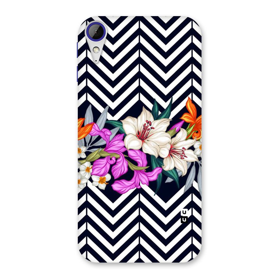Artsy ZigZag Floral Back Case for Desire 830