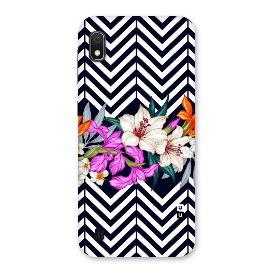 Artsy ZigZag Floral Back Case for Galaxy A10