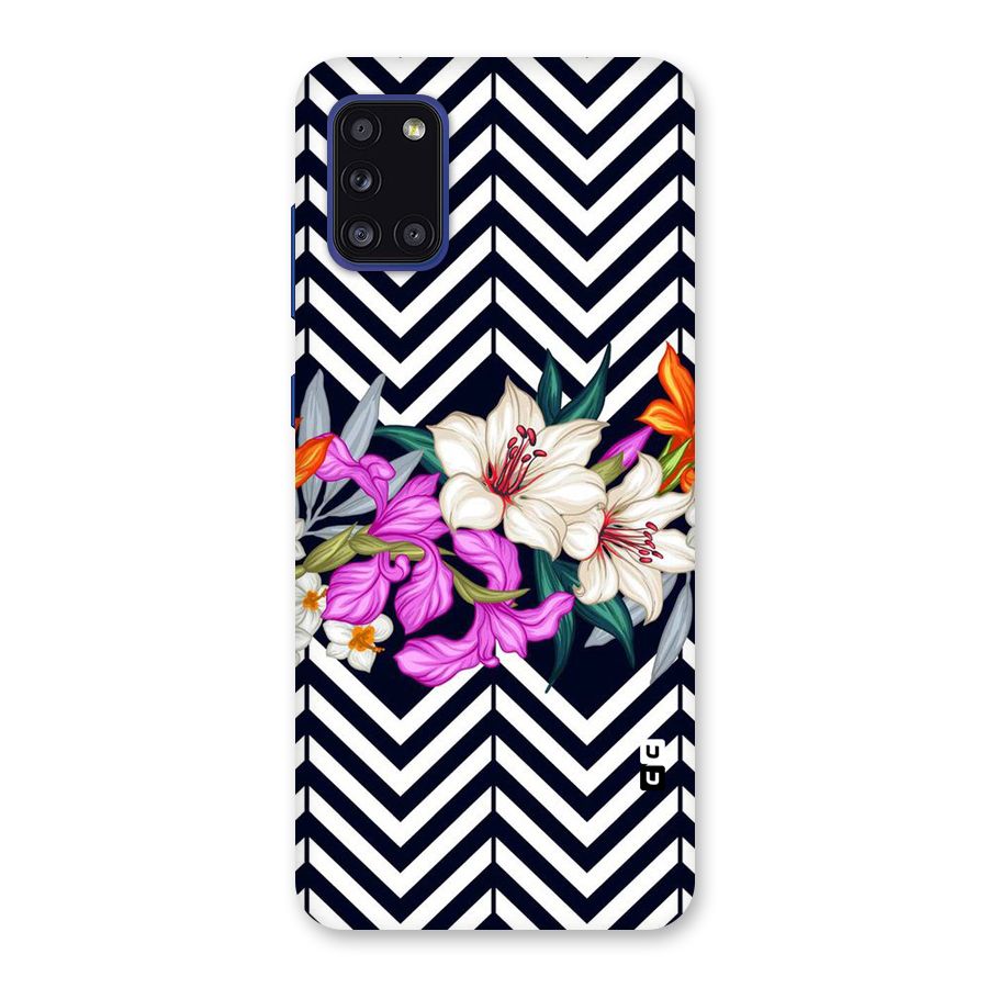 Artsy ZigZag Floral Back Case for Galaxy A31