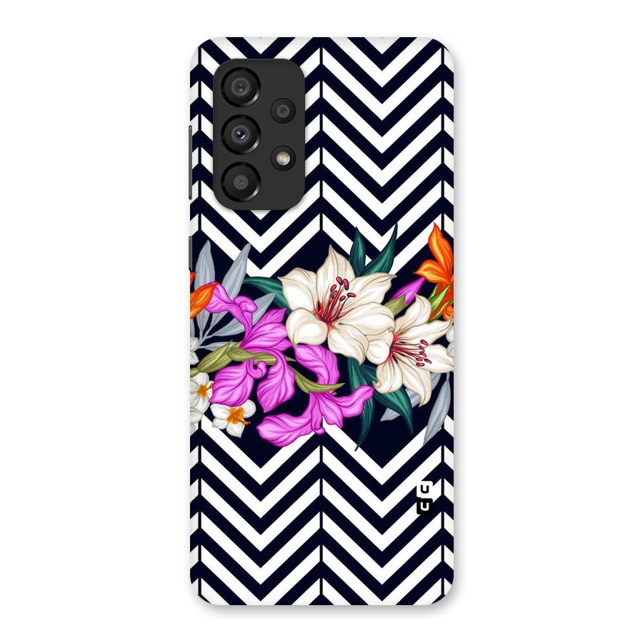 Artsy ZigZag Floral Back Case for Galaxy A33 5G