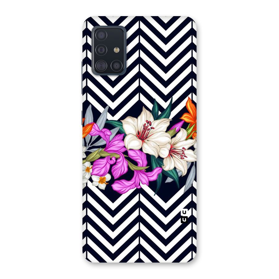 Artsy ZigZag Floral Back Case for Galaxy A51