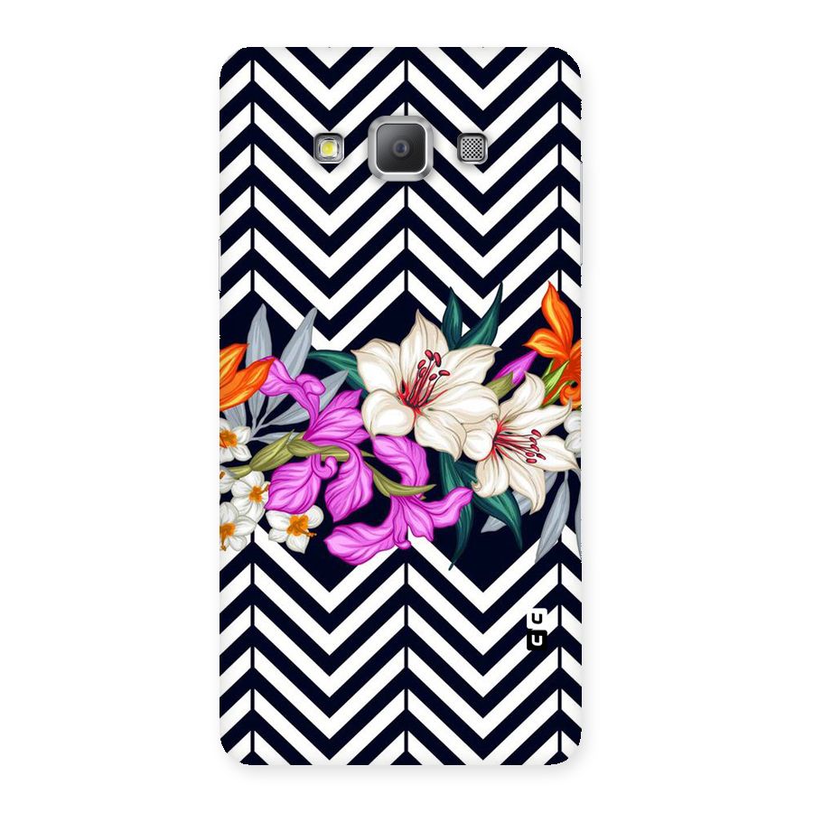 Artsy ZigZag Floral Back Case for Galaxy A7