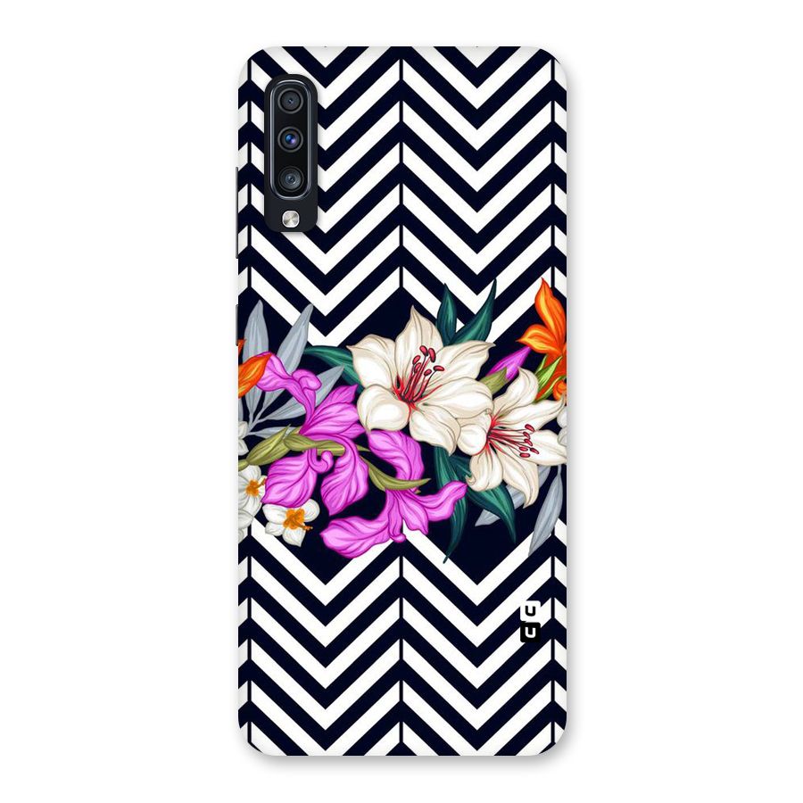 Artsy ZigZag Floral Back Case for Galaxy A70