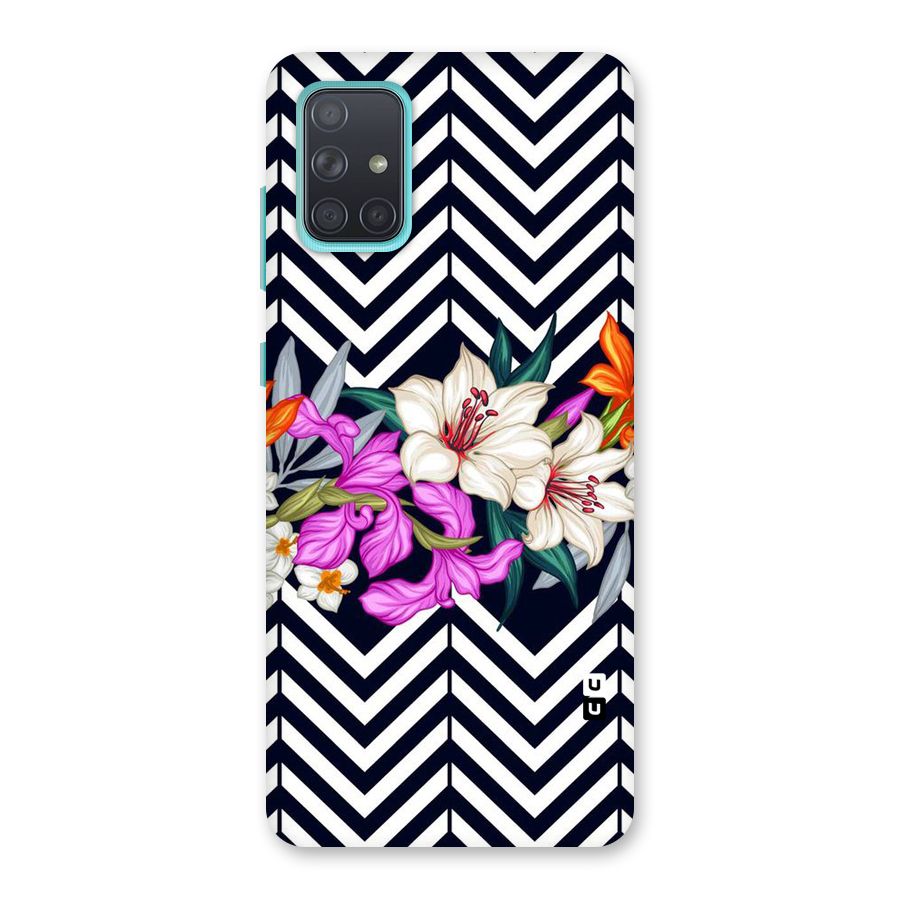 Artsy ZigZag Floral Back Case for Galaxy A71