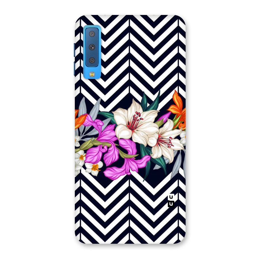 Artsy ZigZag Floral Back Case for Galaxy A7 (2018)