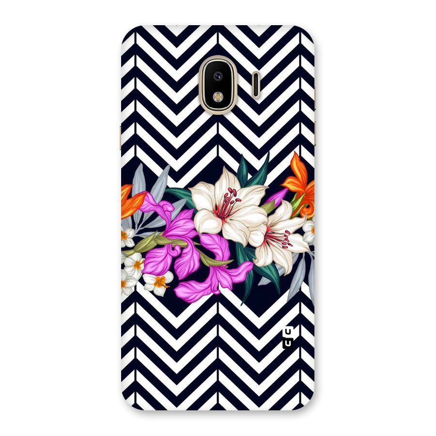 Artsy ZigZag Floral Back Case for Galaxy J4